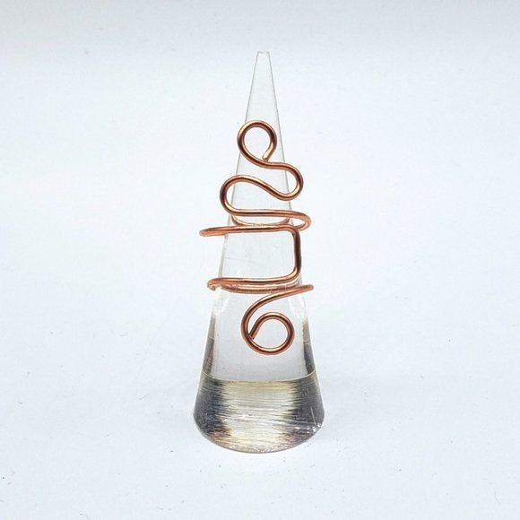Hand Crafted Jewelry - Hand Crafted Adjustable Copper Ring